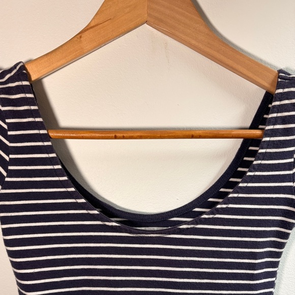Garage Tops - Garage Women’s XS Striped Navy and White Top